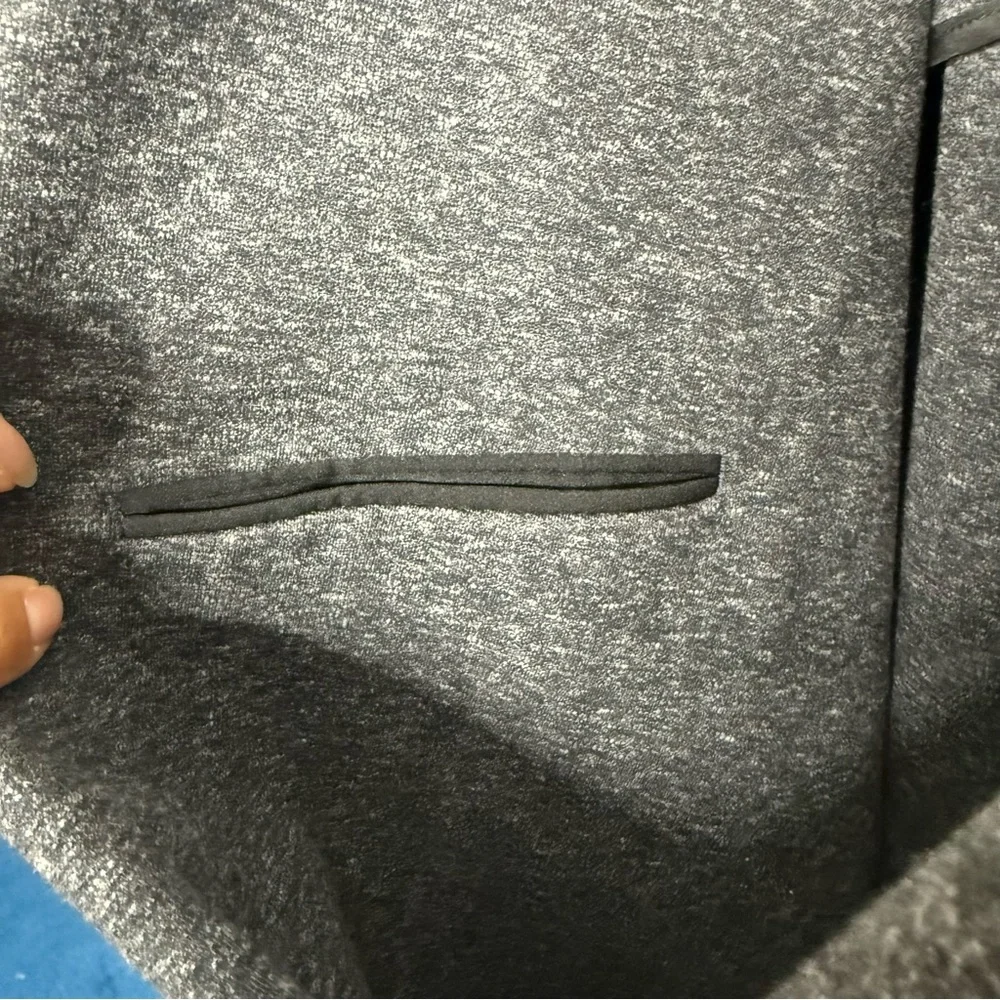 NWT Stitch Fix ArteFact Heathered Knit Blazer Stretchy‎ Gray 3XL Long Preppy
